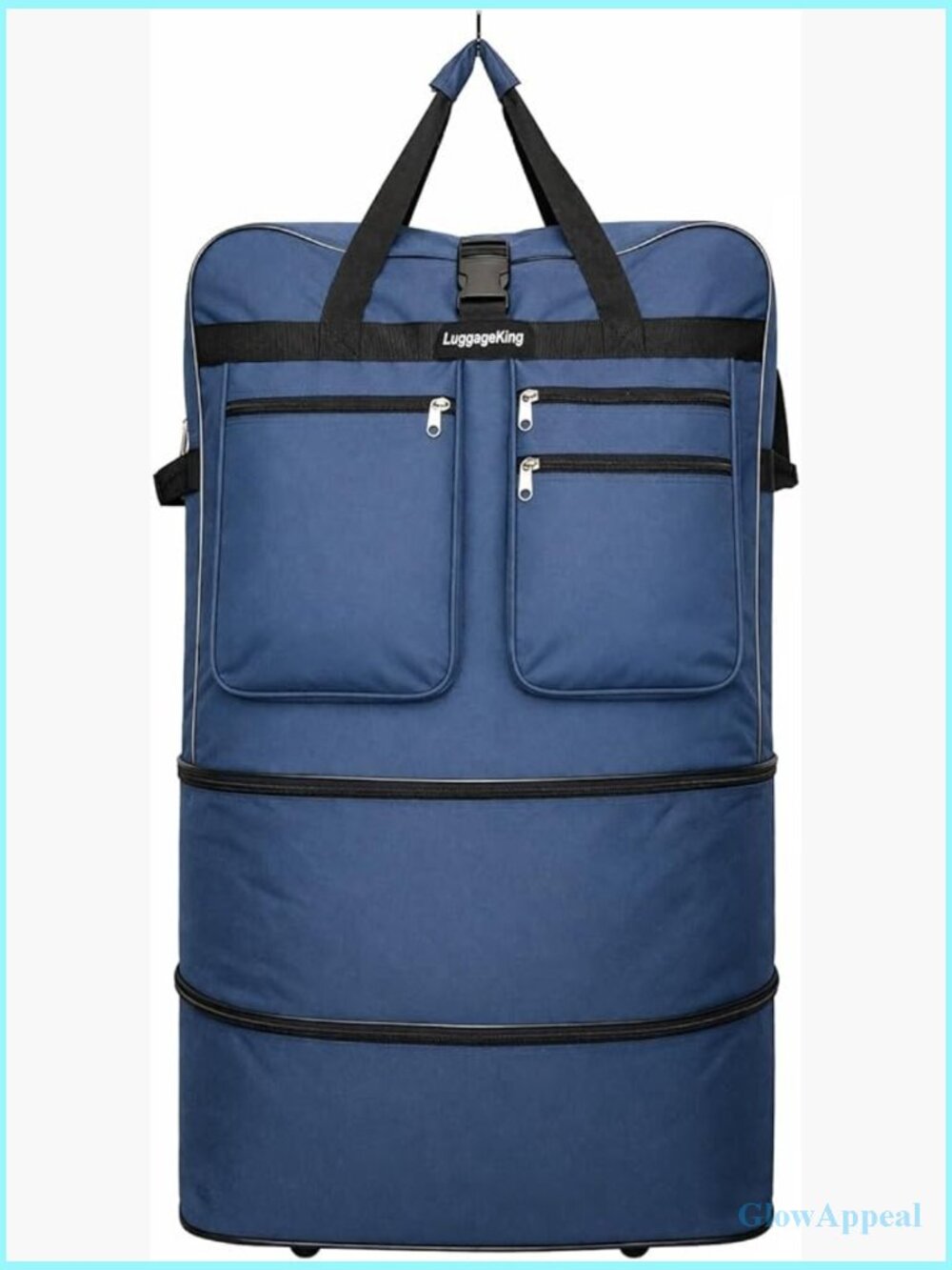 36-Inch Rolling Duffle Bag with Wheels - Expandable Spinner Suitcase